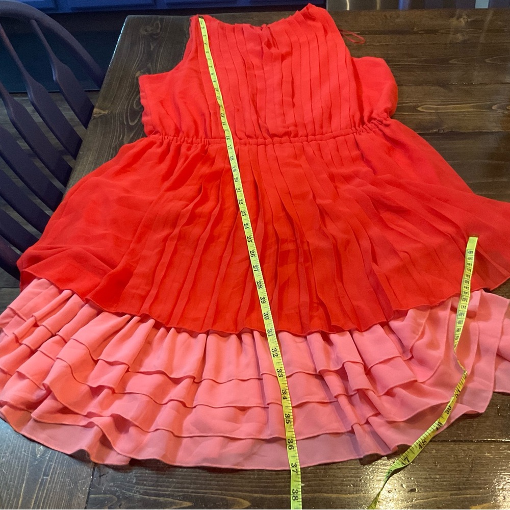 Jessica Simpson Red and Pink Sleeveless Dress - Picture 11 of 12